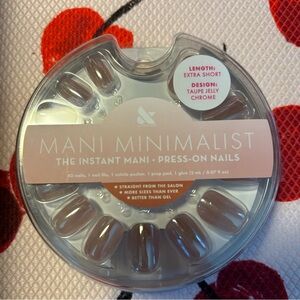 Olive and June - TAUPE JELLY CHROME
GLUE PRESS-ONS (pack of 3) NEW